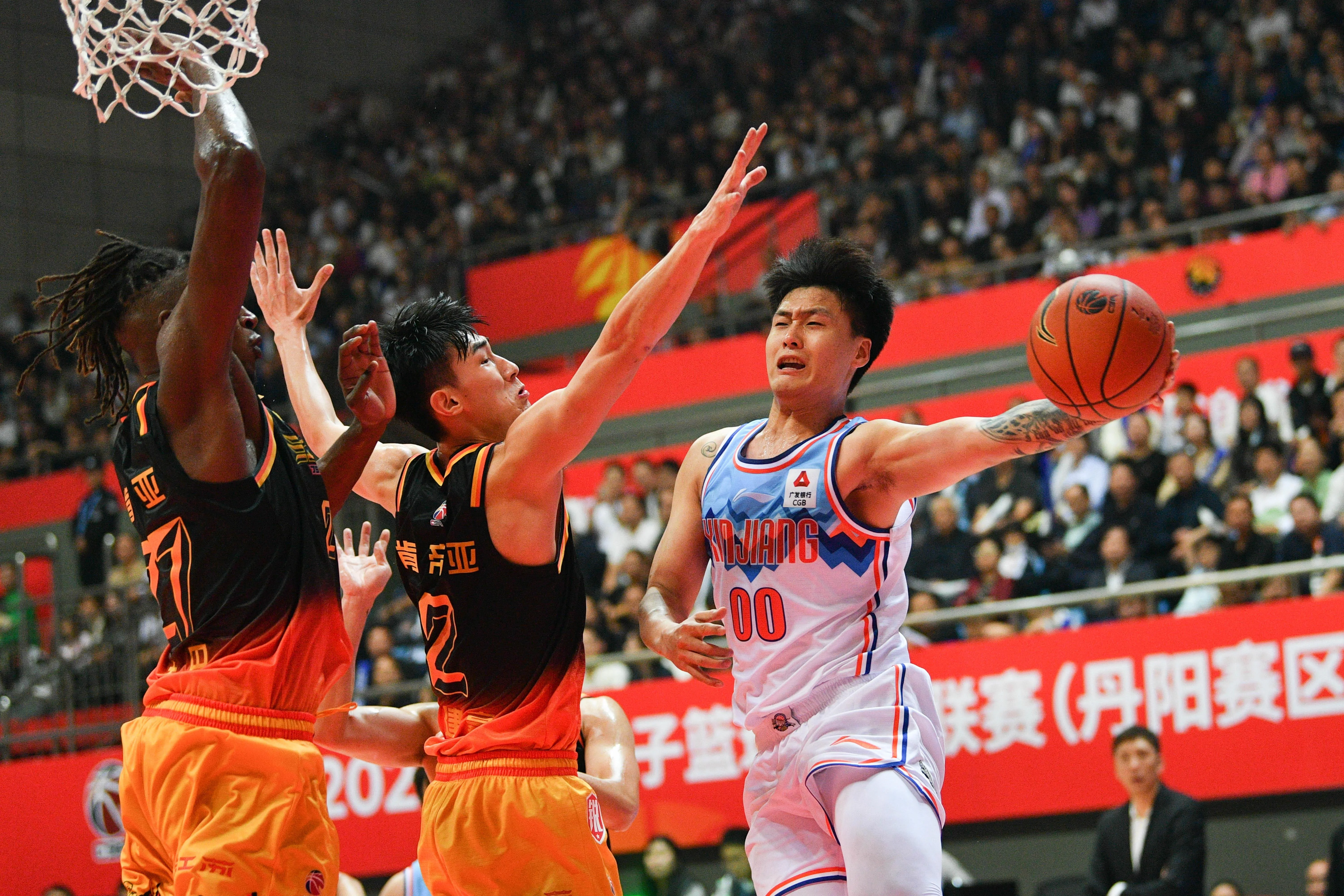 CBA中国篮球联赛比赛现场